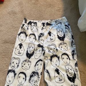 Face Patterned Pants
